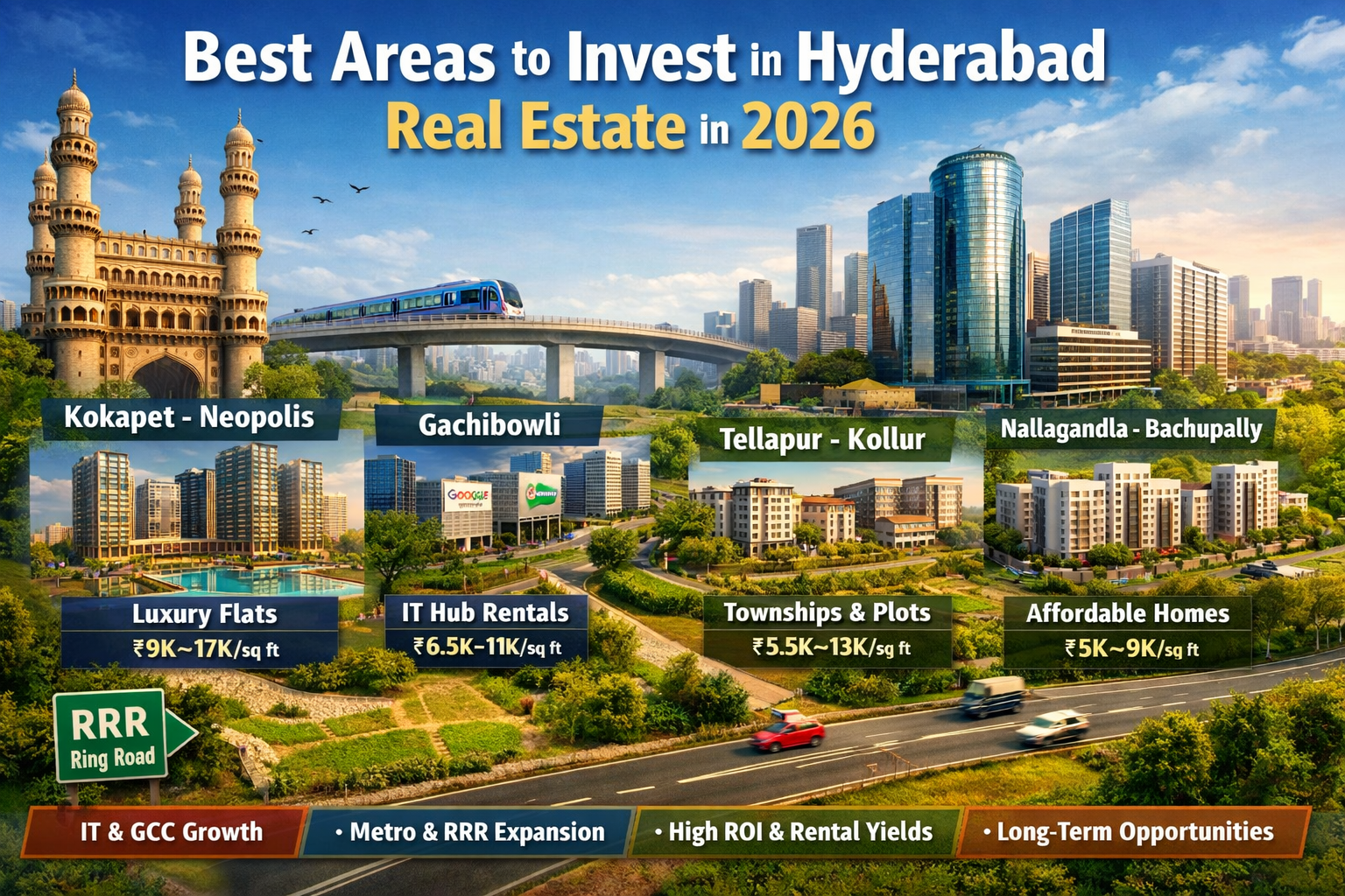 Best Areas to Invest in Hyderabad Real Estate in 2026: A Comprehensive Guide