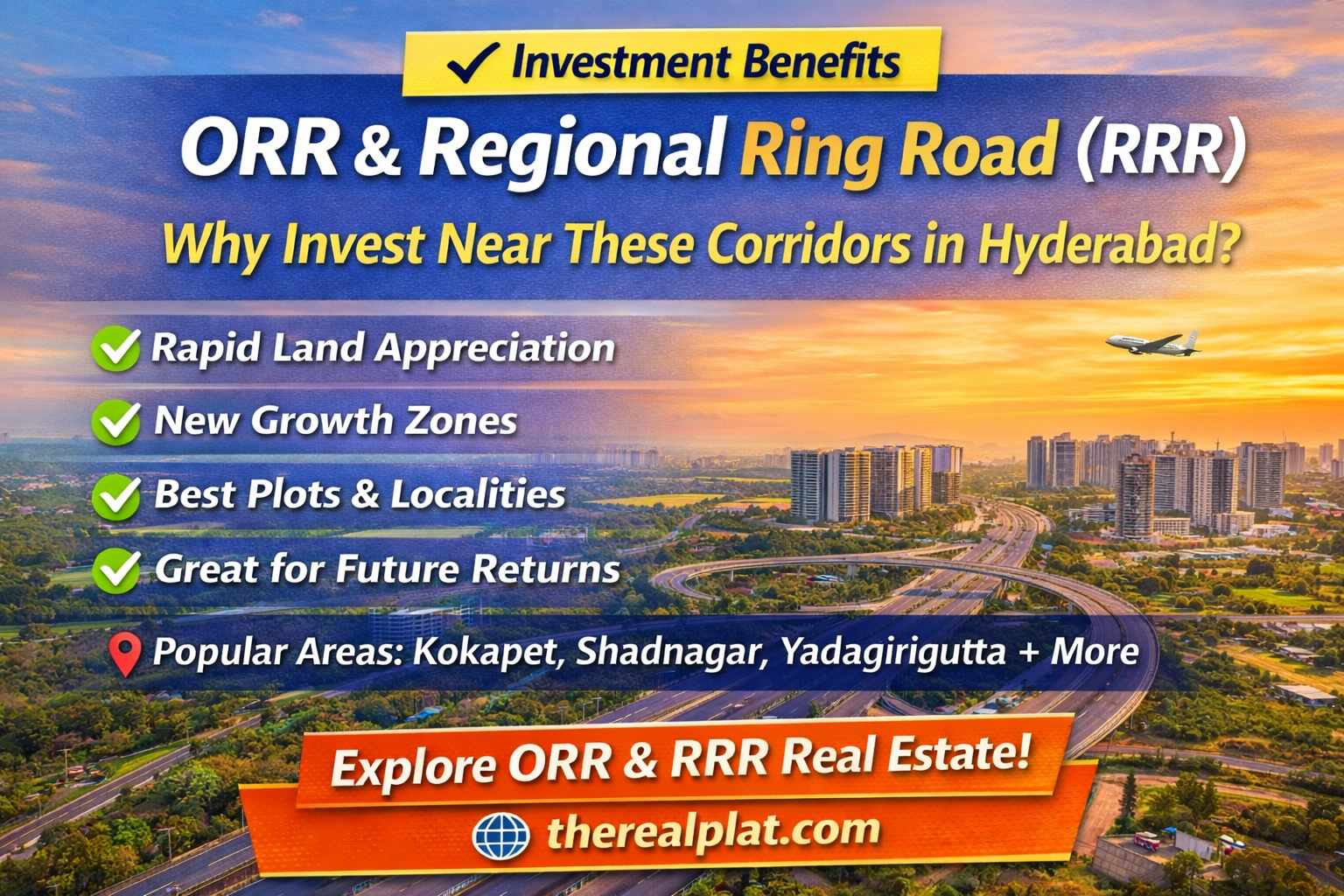 ORR & Regional Ring Road (RRR) – Why These Corridors Are Best for Real Estate Investment in Hyderabad (2026)